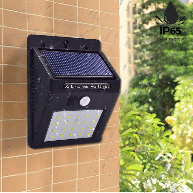 20 LED Solar Light Motion Sensor Waterproof Wireless Solar Power Lamp Outdoor Garden Wall Yard