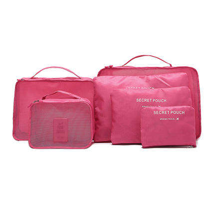 6pcs Toiletry Travel Cosmetic Case Vanity Storage Organiser Bag