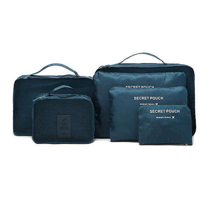 6pcs Toiletry Travel Cosmetic Case Vanity Storage Organiser Bag