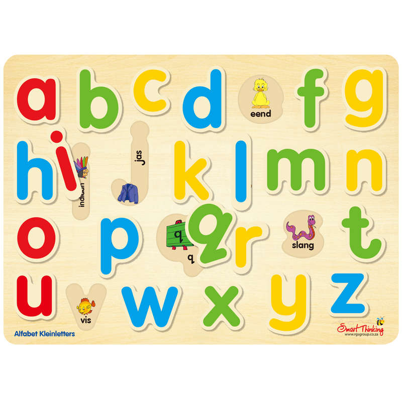 Alfabet Kleinletters Afrikaans Tray Puzzle 26pc