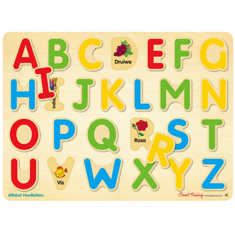 Alfabet Hoofletters Afrikaans Tray Puzzle 26pc