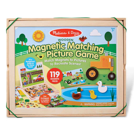 Wooden Magnetic Matching Picture Game