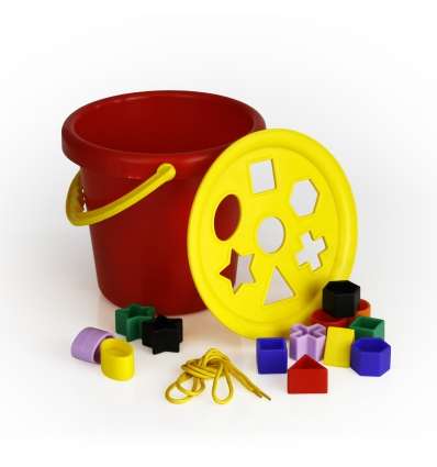 Sort &amp; Play Lid &amp; Shapes with Bucket