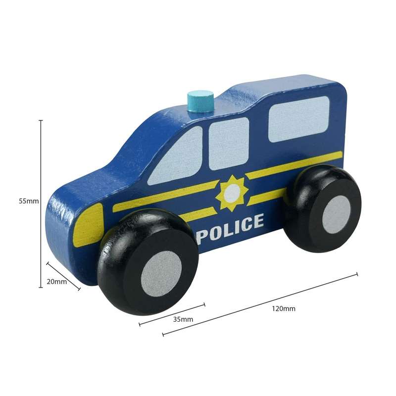 Wooden Police Car