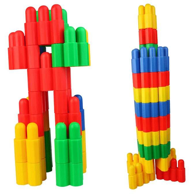 Stacking (Bullet) Construction Set - Plastic