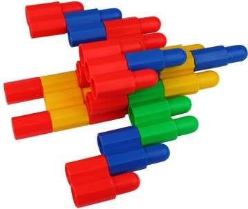 Stacking (Bullet) Construction Set - Plastic