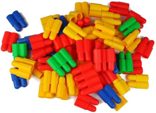 Stacking (Bullet) Construction Set - Plastic