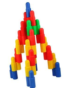 Stacking (Bullet) Construction Set - Plastic