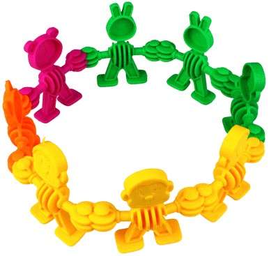 Crazy Characters Construction Set - Plastic