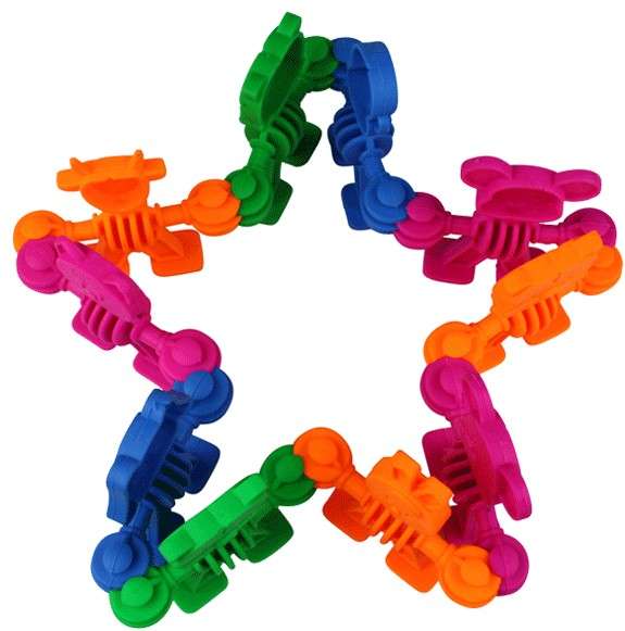 Crazy Characters Construction Set - Plastic