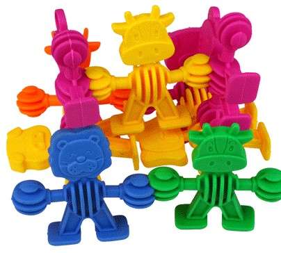 Crazy Characters Construction Set - Plastic