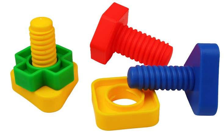 Nuts &amp; Bolts Set - Plastic