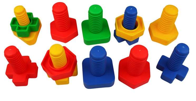 Nuts &amp; Bolts Set - Plastic