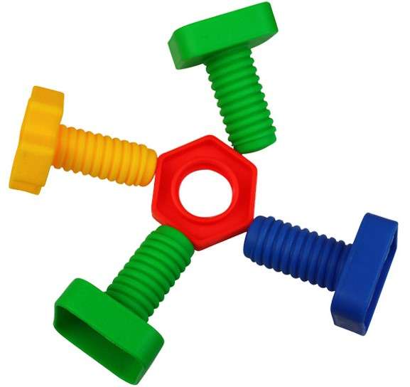 Nuts &amp; Bolts Set - Plastic