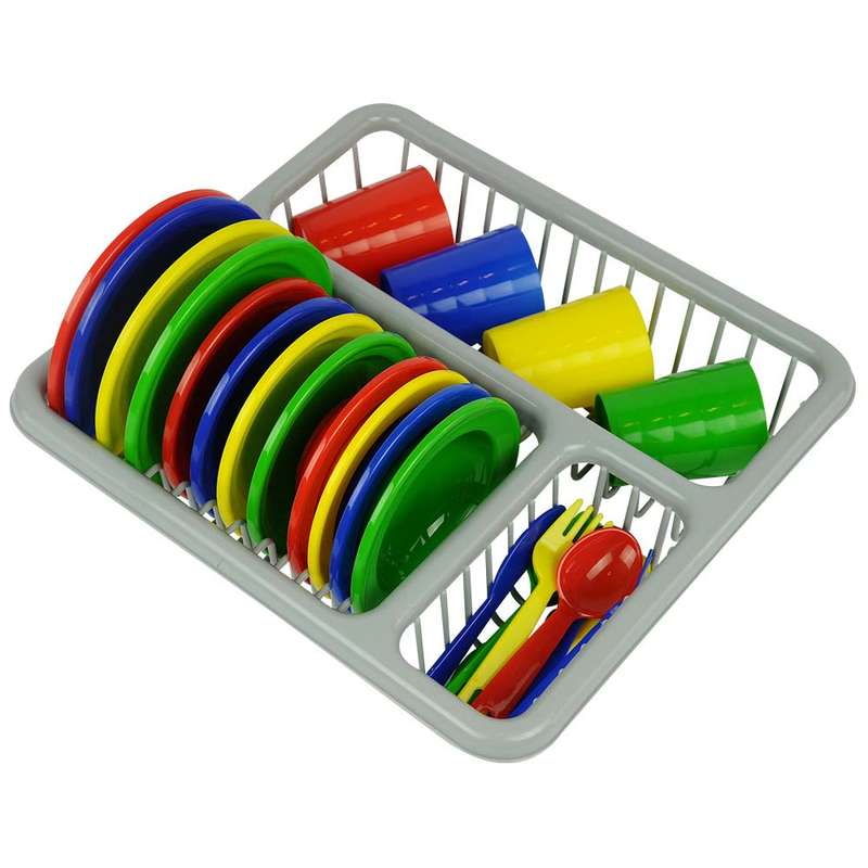 Dinner Set 28pcs in Drainer Rack