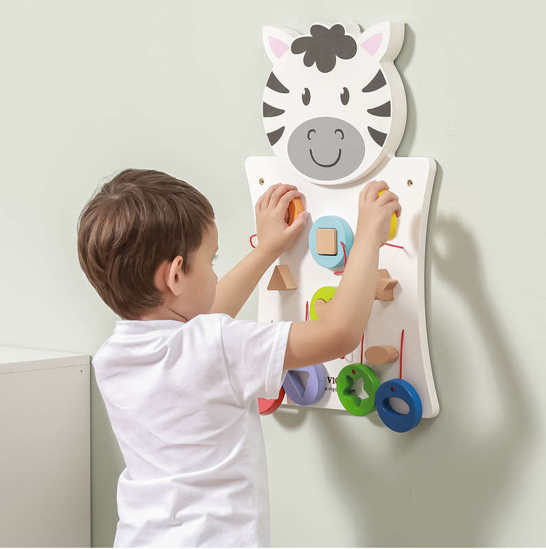 Match Shapes Zebra - Wall Toy (Pre-order)