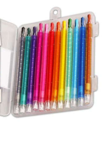 Jumbo Twist Retractable Crayons 12s in Case