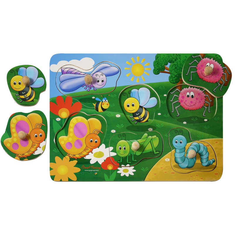 Bugs Peg Puzzle 6pc