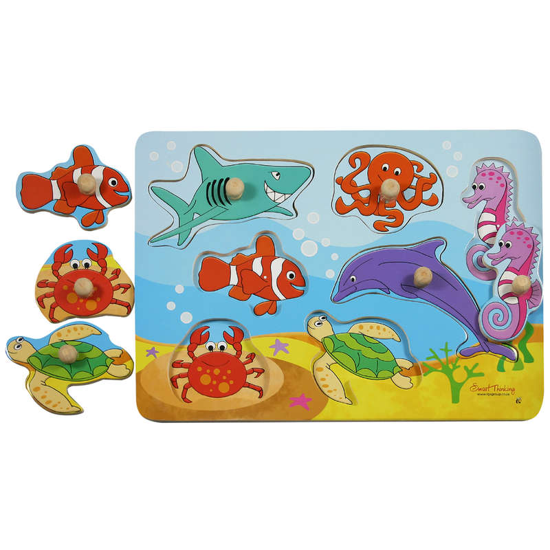 Underwater Peg Puzzle 7pc
