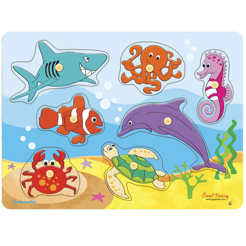 Underwater Peg Puzzle 7pc