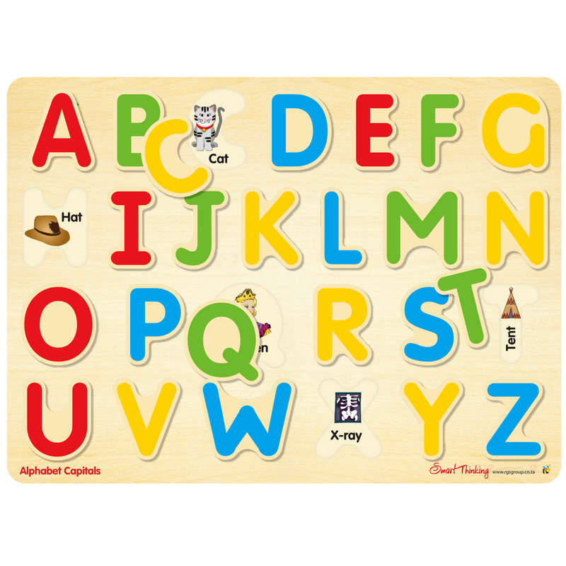 Alphabet Capitals English Tray Puzzle 26pc