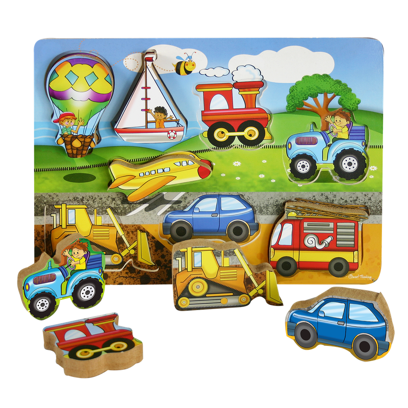 Transport Chunky Puzzle 8pc