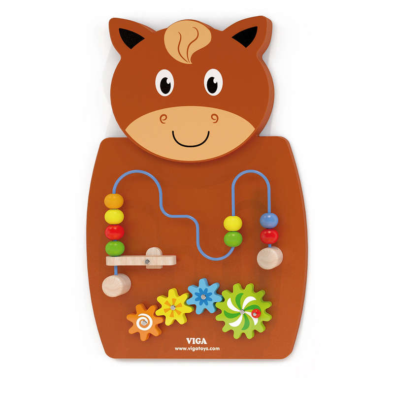 Wire Beads &amp; Gears Horse - Wall Toy (Pre-order)