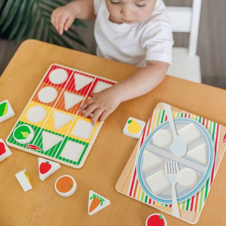 Wooden Shape Sorting Grocery Cart (Pre-Order)