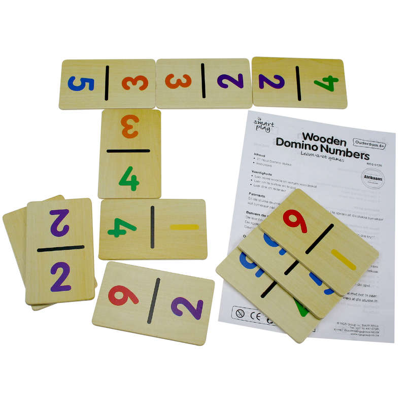 Domino Numbers Wooden