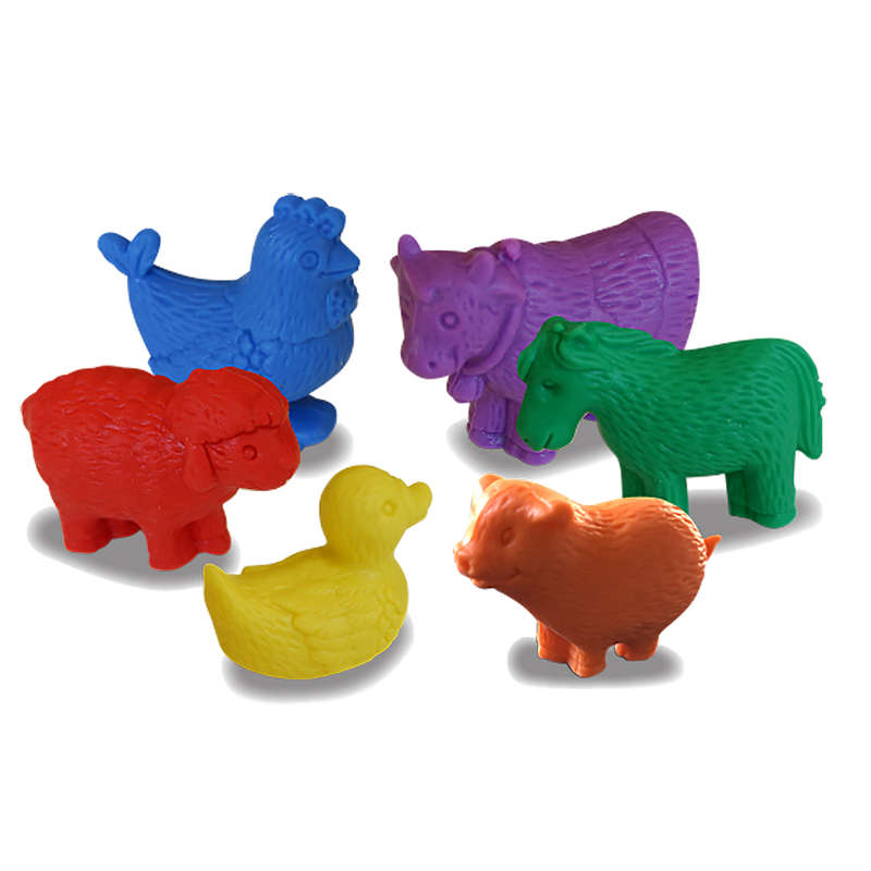 Farm Animal Counters 72pc