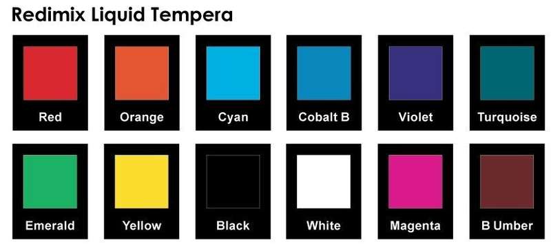 Redimix Liquid Tempera Paint - 1L