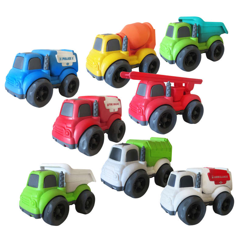 Bioplastic 8pc Assorted Vehicles Set
