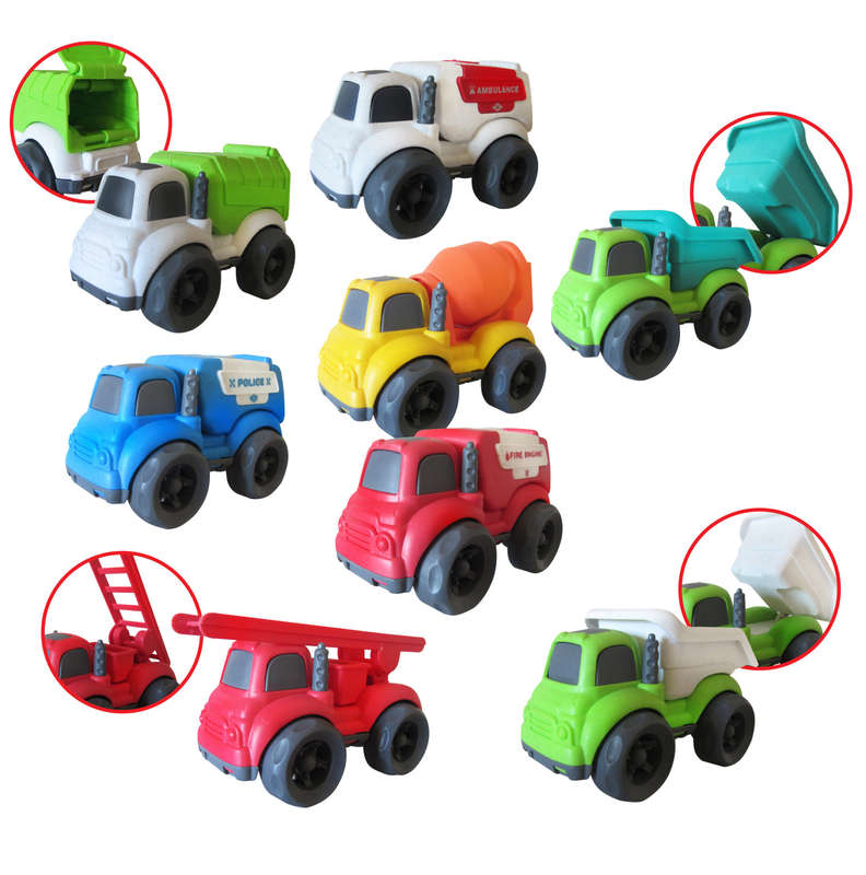Bioplastic 8pc Assorted Vehicles Set