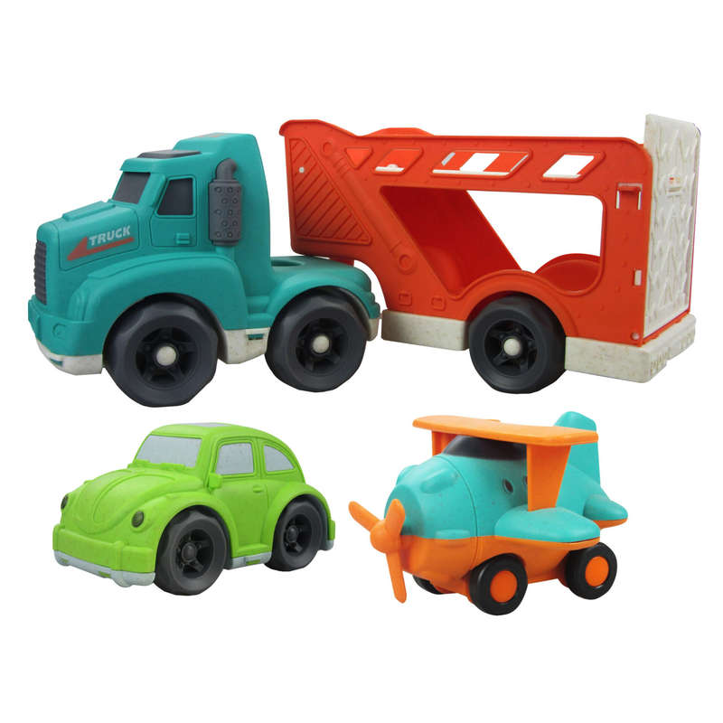 Bioplastic Carrier Truck, Car &amp; Plane Set
