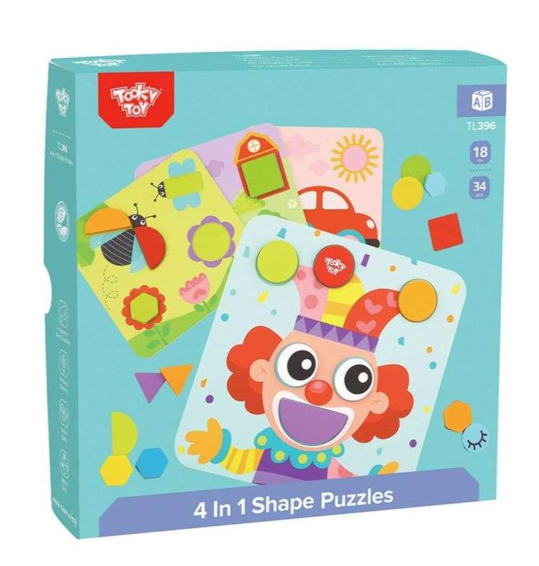 4 in 1 Shape Puzzle 34pc