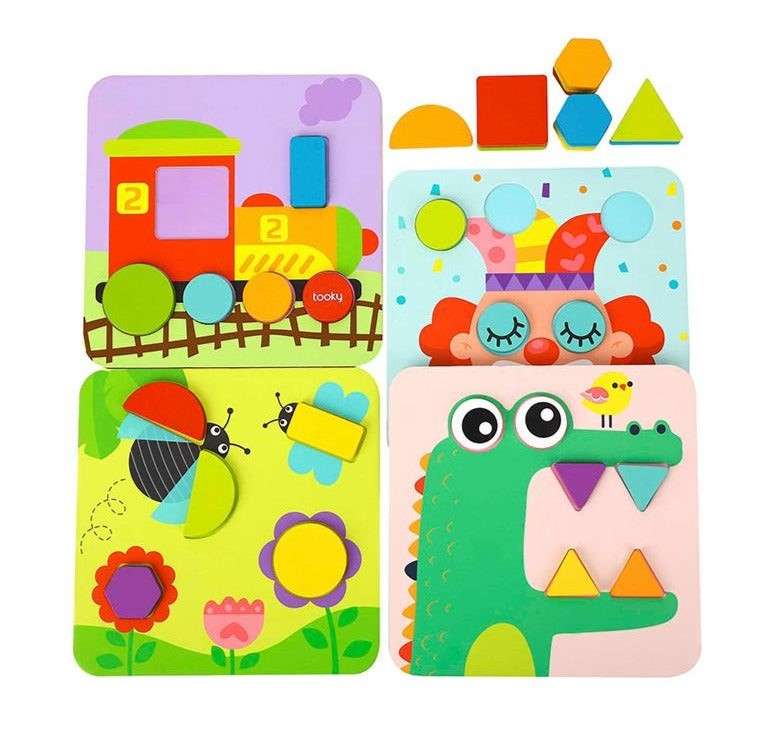 4 in 1 Shape Puzzle 34pc