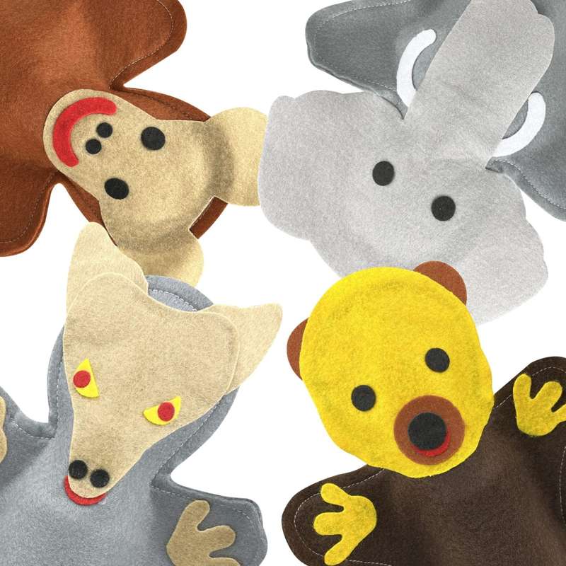 Hand Puppets Wild Animals