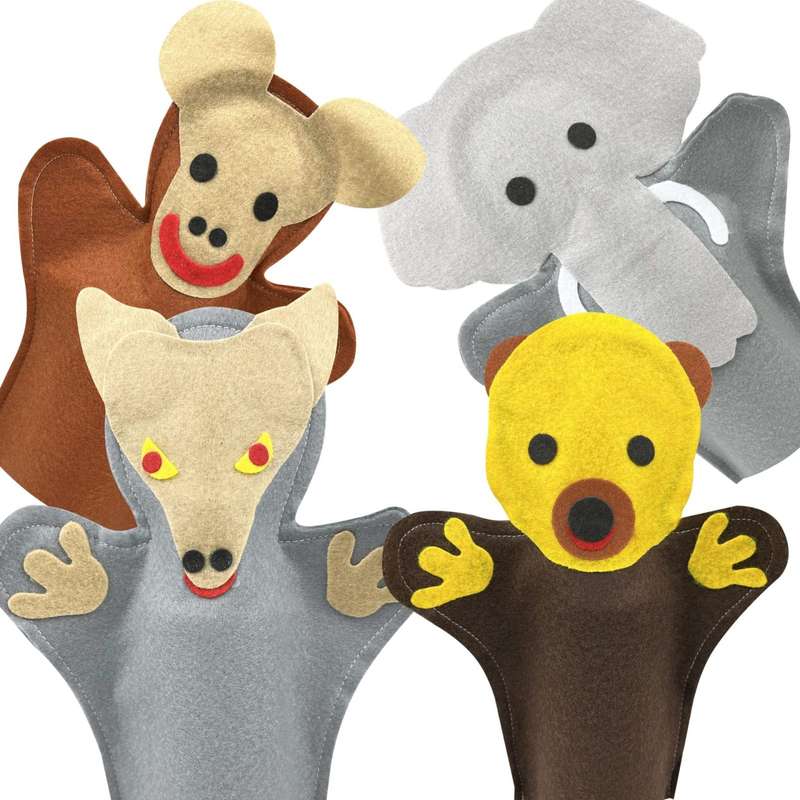 Hand Puppets Wild Animals