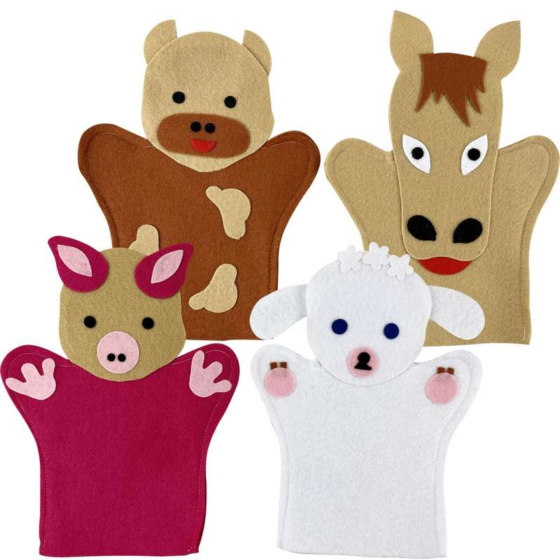 Hand Puppets Farm Animals