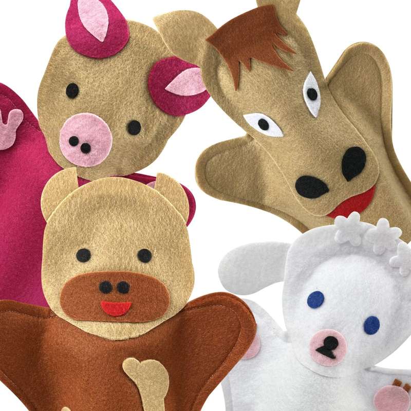 Hand Puppets Farm Animals