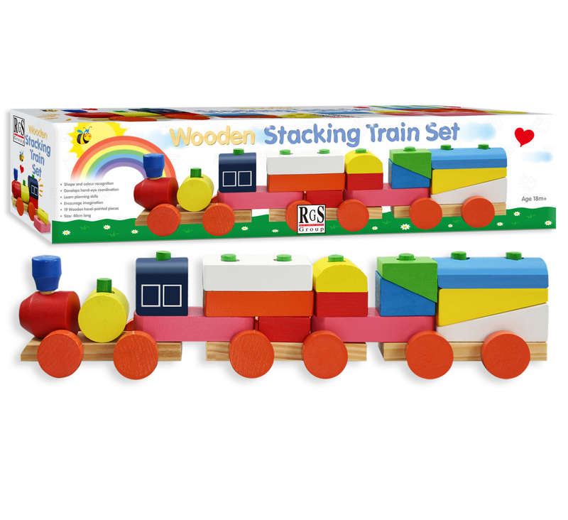 Wooden Stacking Train