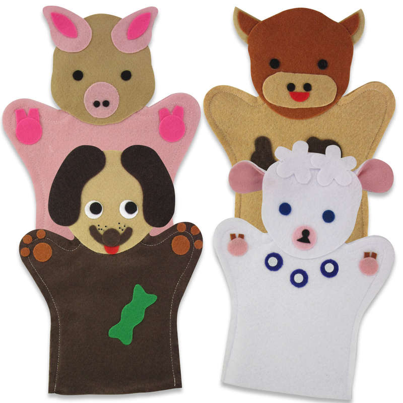 Hand Puppets Farm Animals