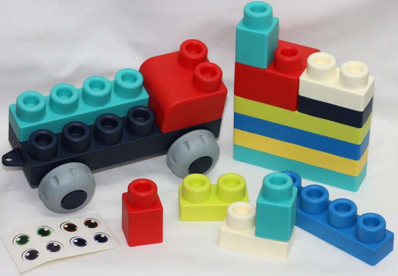 40pc Soft Rubber Blocks