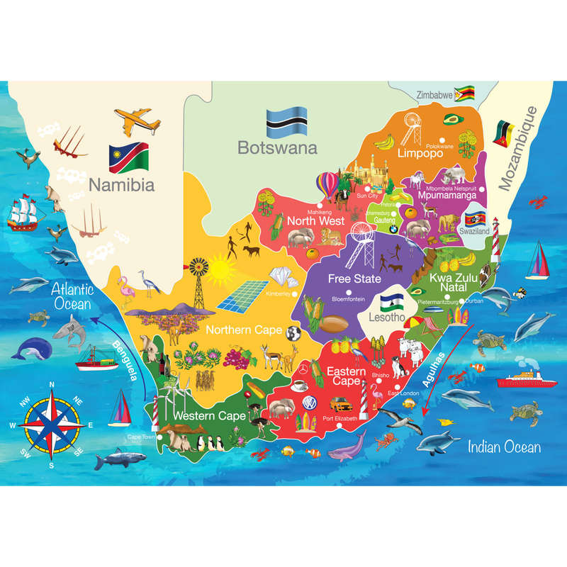 Map of South Africa 24pc