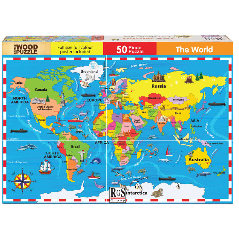 World Map 50pc