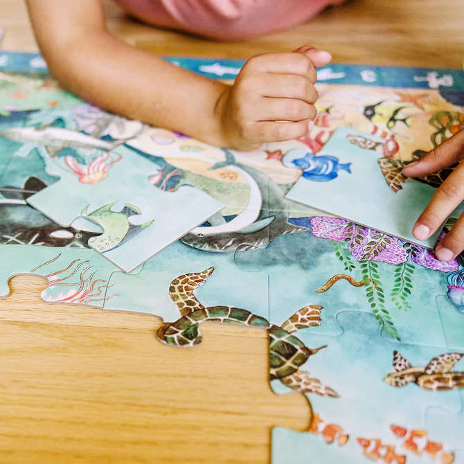 Search &amp; Find Beneath the Waves Floor Puzzle - 48 Pieces