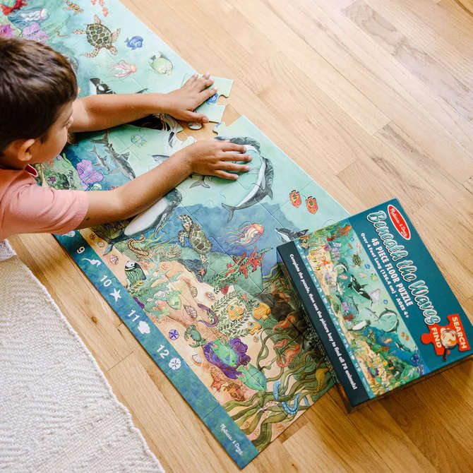 Search &amp; Find Beneath the Waves Floor Puzzle - 48 Pieces