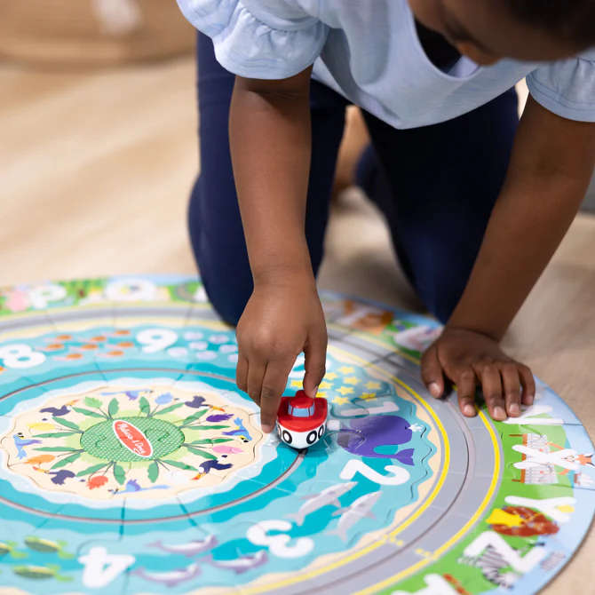 Round the Shore Tracks Floor Puzzle  48 Pieces
