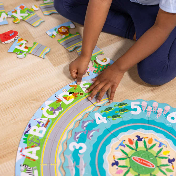 Round the Shore Tracks Floor Puzzle  48 Pieces