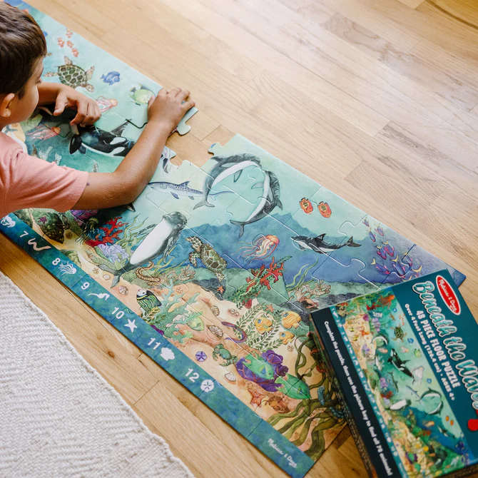 Search &amp; Find Beneath the Waves Floor Puzzle - 48 Pieces